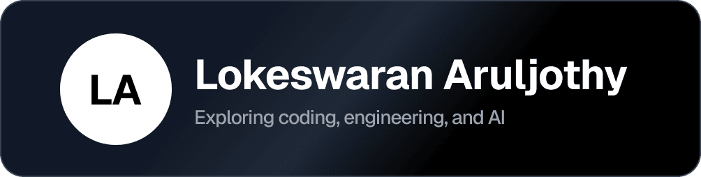 Lokeswaran Aruljothy Blogs